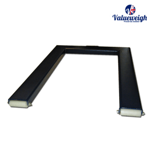 Easily transportable, hygienic u-shaped scale for weighing pallets